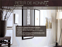 Tablet Screenshot of peterdekoning.com